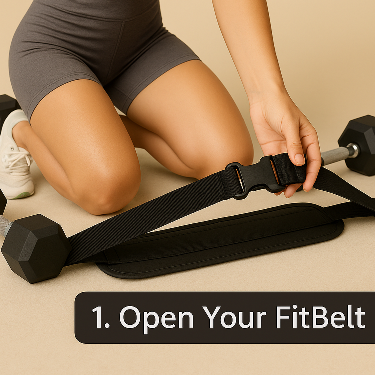 Just Peachy Hip Thrust Weight Belt