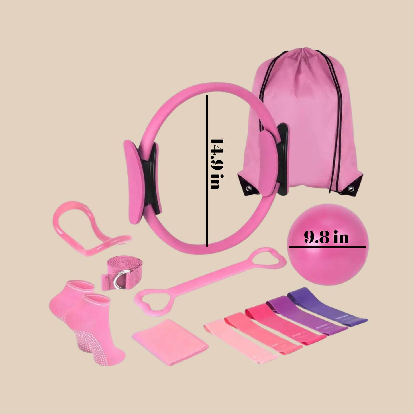 The "Pilates Hottie Ultimate Kit" - 13-Piece Power Set